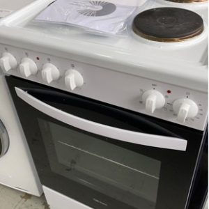 EX DISPLAY TECHNIKA WHITE TEE54FW ALL ELECTRIC 540MM FREESTANDING OVEN WITH 4 BURNER EGO COOKTOP WITH 3 MONTH WARRANTY SOLD AS IS