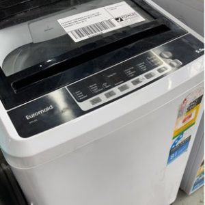 EX DISPLAY EUROMAID HTL55 5.5KG TOP LOAD WASHING MACHINE WITH 3 MONTH WARRANTY SOLD AS IS