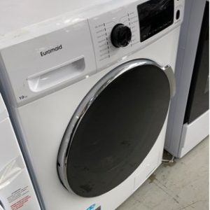 EX DISPLAY EUROMAID WMFL10 10KG FRONT LOAD WASHING MACHINE WITH 16 WASH PROGRAMS SOLD AS IS WITH 3 MONTH WARRANTY
