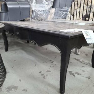 EX HIRE BLACK ACRYLIC COFFEE TABLE SOLD AS IS