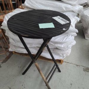 EX HIRE - PALLET OF BAR TABLES SOLD AS IS