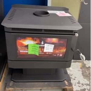 SCANDIA WARMBRITE 200 WOOD HEATER MEDIUM SIZE FAN ASSISTED CONVECTION FIREPLACE 3 SPEEDS HEATS UP TO 200M2 RRP$1299 SOLD AS IS SCRATCH & DENT WITH 3 MONTH WARRANTY