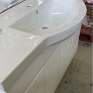 NEW 1200MM SINGLE BOWL VANITY WITH DRAWER LEFTSOLD AS IS