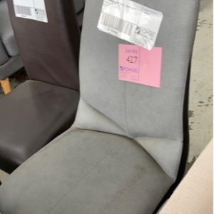 EX-DISPLAY GREY SWIVEL DINING CHAIR SOLD AS IS