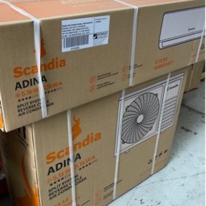 BRAND NEW SCANDIA ADINA 5.0KW INVERTER REVERSE CYCLE SPLIT SYSTEM AIR CONDITIONER WIFI ENABLED WITH WIFI APP FOR SMARTPHONE 5.5 STAR ENERGY RATING LOW INDOOR NOISE LEVEL WITH 12 MONTH WARRANTY
