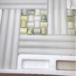 CRATE OF FANCY MOSAIC TILES
