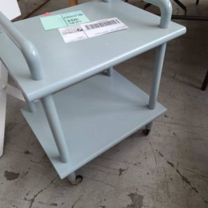 EX HIRE FURNITURE - GREEN TROLLEY SOLD AS IS