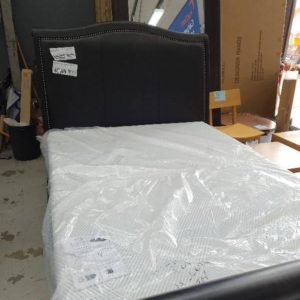 BRAND NEW BLACK LACQUER MALLEE QUEEN BEDFRAME