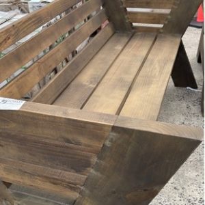 NEW SOLID TIMBER HEAVY DUTY BENCH SEAT SOLD AS IS