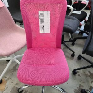 EX DISPLAY PINK MESH STUDENT CHAIR