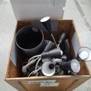 BOX OF EX HIRE LAMPS SOLD AS IS NO WARRANTY