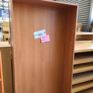 EX HIRE - TALL LAMINATE BOOKSHELF SOLD AS IS