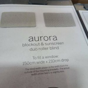 AURORA ALMOND ROLLER BLIND 1500MM X 2100MM