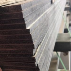 2400X600X8MM INTERNAL LINING PANELS- (PANELS ARE LAMINATED BOTH SIDES WITH THE LAMINATED WOOD GRAIN SIDE BEING THE FACE OF THE BOARD. PANELS ARE WATER RESISTANT NOT WATERPROOF) (PANELS ARE MAGNESIUM OXIDE BOARD FIRE RESISTANT