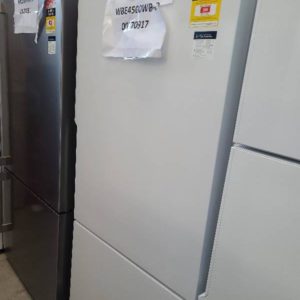 WESTINGHOUSE WBE4500WB 453 LITRE FRIDGE WHITE WITH BOTTOM MOUNT FREEZER WITH 12 MONTH WARRANTY B 00772187
