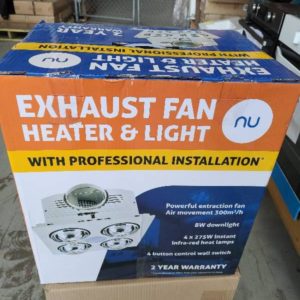 EXHAUST FAN WITH HEATER LIGHT WITH 3 MONTH WARRANTY