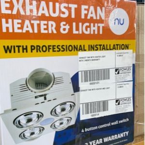 EXHAUST FAN WITH HEATER AND LIGHT