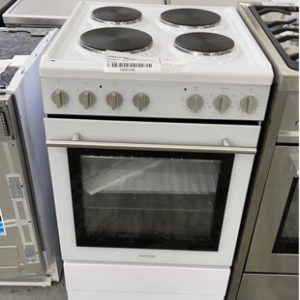 EUROMAID GG54SSW 540MM WHITE ALL ELECTRIC FREESTANDING OVEN WITH 3 MONTH WARRANTY