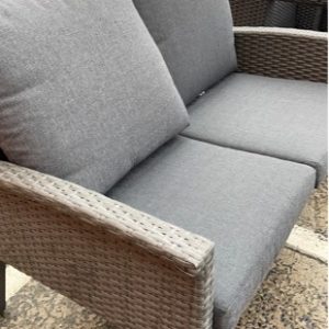 EX DISPLAY - BALCONY OUTDOOR 2 SEATER COUCH SOLD AS IS