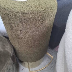 EX HIRE - TEXTURED BAR STOOL GREEN SOLD AS IS