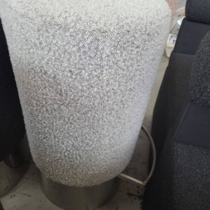 EX HIRE - TEXTURED BAR STOOL GREY SOLD AS IS