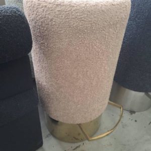 EX HIRE - TEXTURED BAR STOOL PINK SOLD AS IS