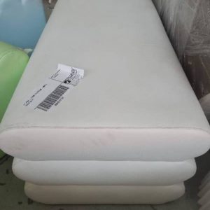 EX HIRE - EVENT OTTOMAN - WHITE SOLD AS IS