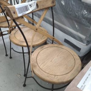 EX HIRE - FRENCH STYLE TIMBER DINING CHAIRS SOLD AS IS