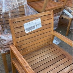 EX HIRE - TIMBER CHAIRS SOLD AS IS