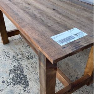 BRAND NEW PINE OUTDOOR TABLE SOLD AS IS