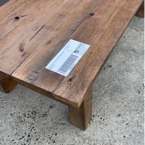 BRAND NEW PRE OILED PINE COFFEE TABLE SOLD AS IS