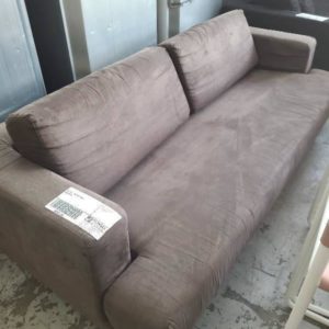 EX HIRE - BROWN COUCH SOLD AS IS