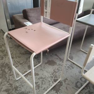 EX HIRE - PINK BAR CHAIR SOLD AS IS