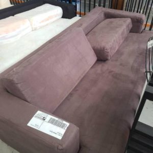 EX HIRE - BROWN COUCH SOLD AS IS