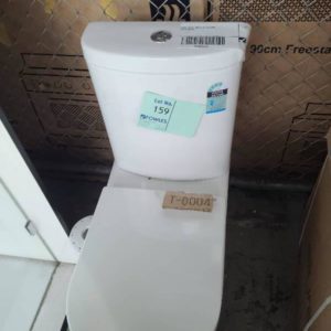 T004 TOILET BASE & CISTERN SOLD AS IS