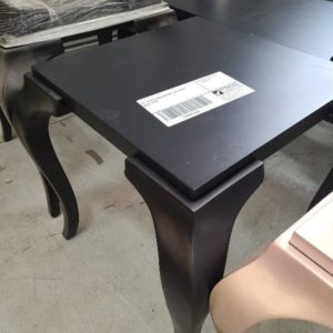 EX-HIRE BLACK SQUARE SIDE TABLE SOLD AS IS