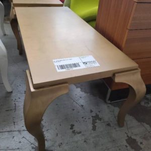 EX-HIRE DARK GOLD HALL TABLE SOLD AS IS