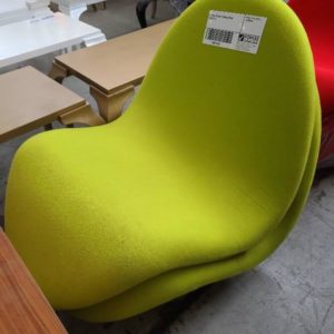 EX-HIRE GREEN DESIGNER CHAIR SOLD AS IS