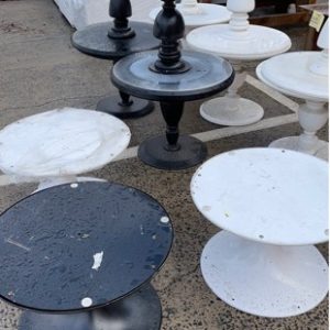 LOT OF 14 QTY OF EX HIRE TABLE BASES ASSORTED SOLD AS IS