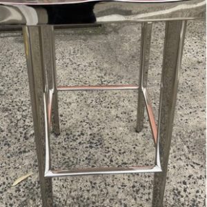 EX HIRE - CHROME STOOL SOLD AS IS