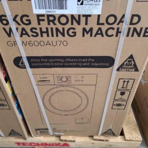 NEW 6KG GERMANICA FRONT LOAD WASHING MACHINE WITH 8 WASH PROGRAMS 1200RPM SPIN CHILD SAFETY LOCK ECO WASH FUNCITON WITH 12 MONTH WARRANTY