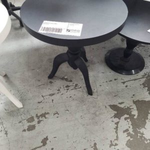 EX HIRE BLACK SIDE TABLE SOLD AS IS