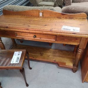 SECOND HAND - TIMBER HALL TABLE/CONSOLE SOLD AS IS