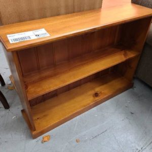 SECOND HAND - PINE BOOKCASE SOLD AS IS