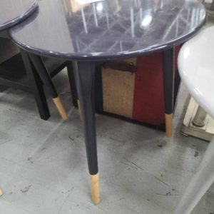 EX HIRE - NAVY SIDE TABLE SOLD AS IS