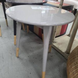 EX HIRE - GREY SIDE TABLE SOLD AS IS