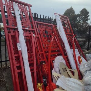 EX HIRE - LARGE RED CHINESE OUTDOOR DISPLAY SOLD AS IS