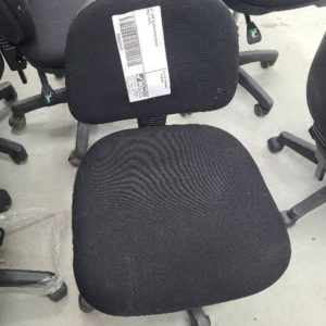 EX HIRE BLACK OFFICE CHAIR SOLD AS IS