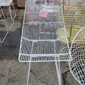 EX HIRE - BAR STOOL WHITE SOLD AS IS