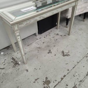 EX DISPLAY MIRRORED HALLWAY TABLE SOLD AS IS